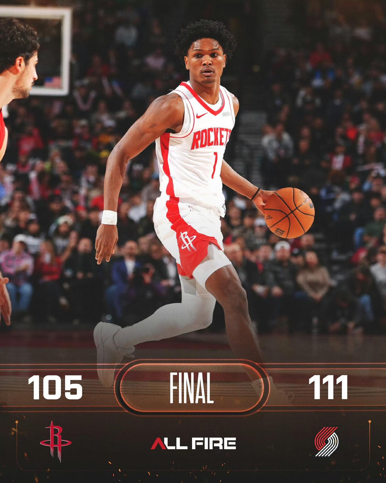 全场结束火箭105:111连输两战小开。
火箭输球没啥说的小贾回去把篮子练练你真