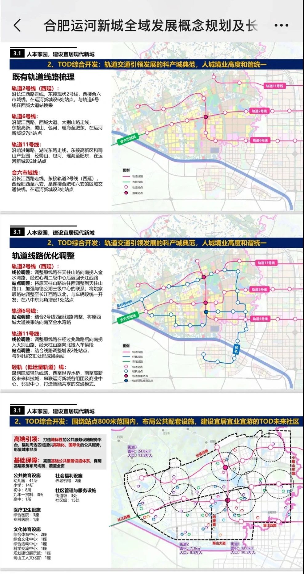 小庙运河新城调整后的地铁网络真密集…