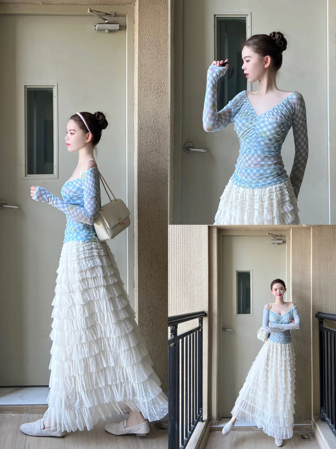 168/98 蓝➕白 少女感真的出来了！