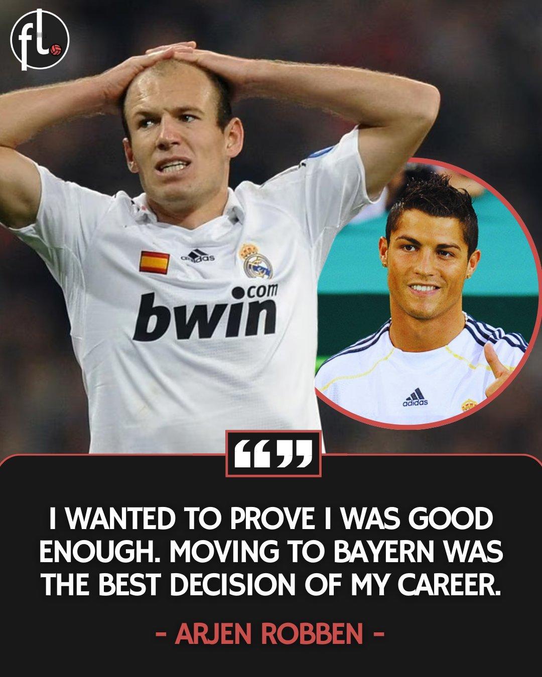 你能想象吗？在那个年代，强如罗本也会被人扫地出门
“我离开是因为克里斯蒂亚诺·罗