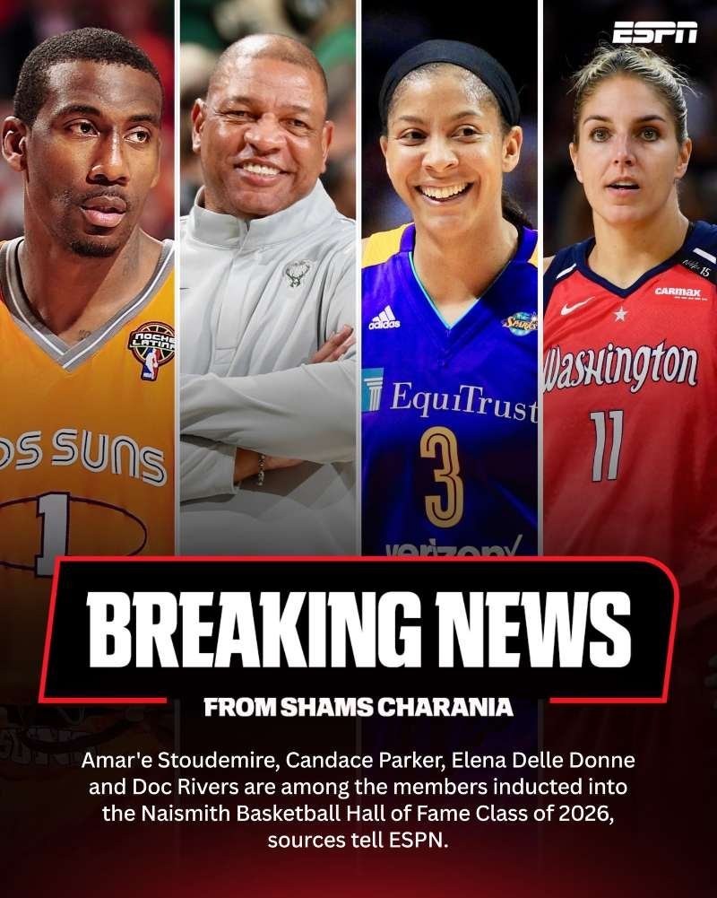 据著名记者Shams报道，阿马雷-斯塔德迈尔、道格-里弗斯、坎迪斯-帕克和埃琳娜