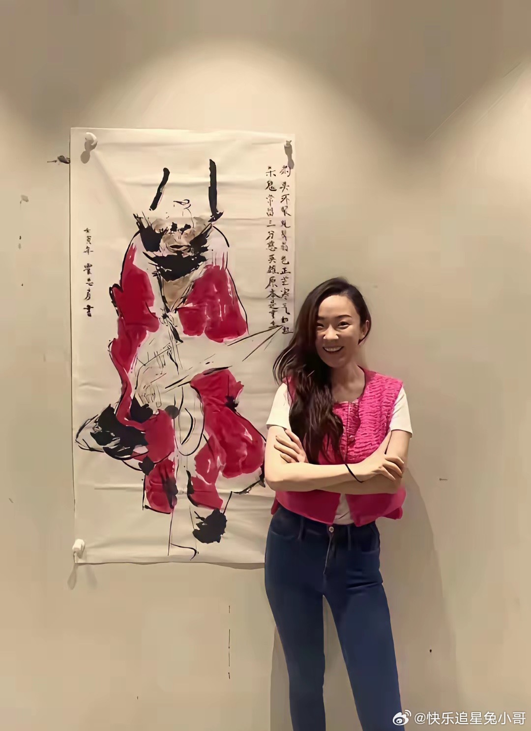 霍思燕的绘画水平，可以跟王诗龄一较高下了。 