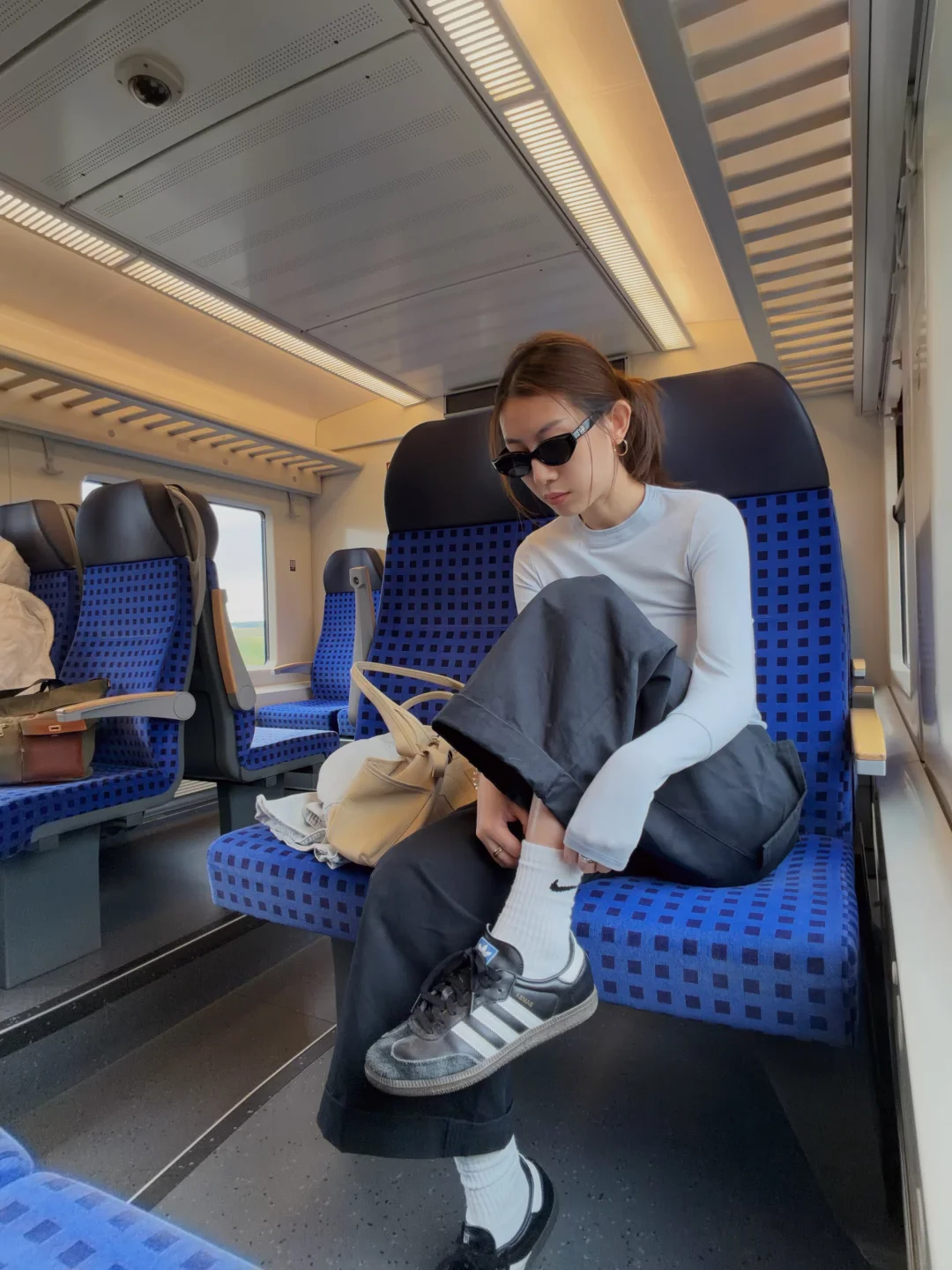 what I wear on the train🚄