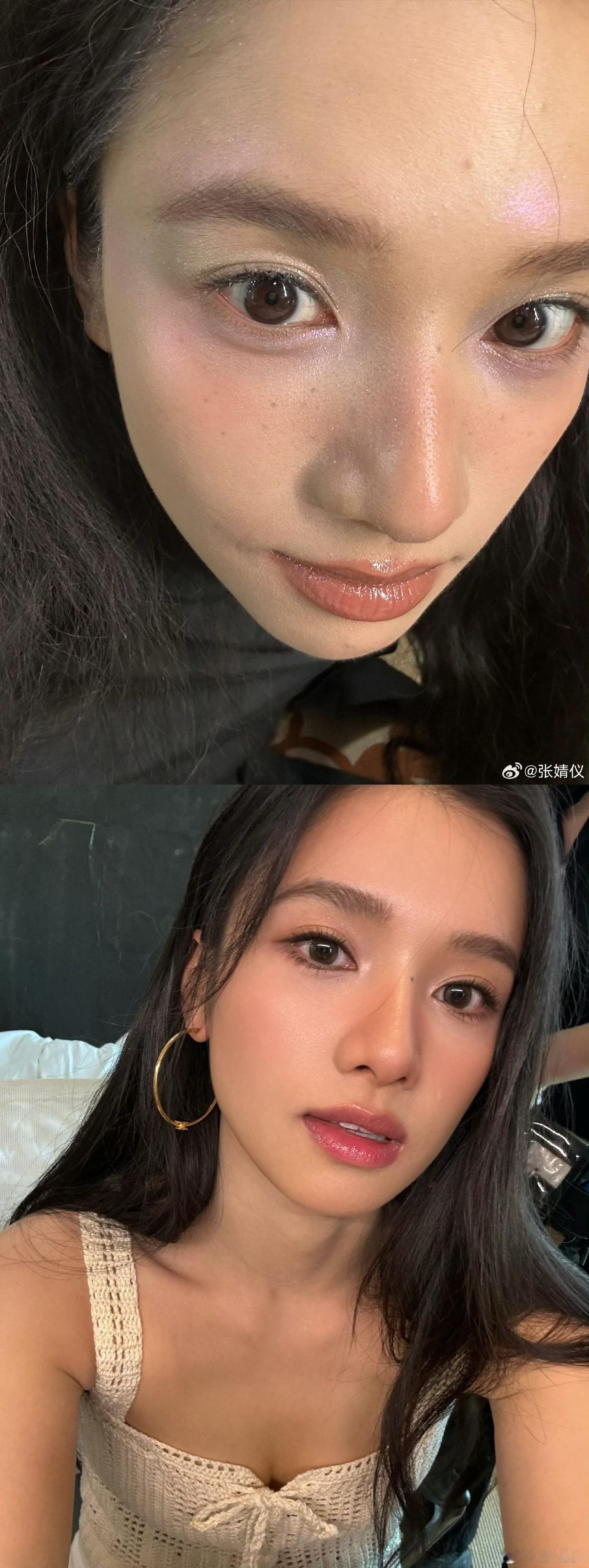 #张婧仪晒怼脸拍##张婧仪也穿洞洞鞋#原相机下的仪子🌷怼脸美貌直观赏颜!!!!