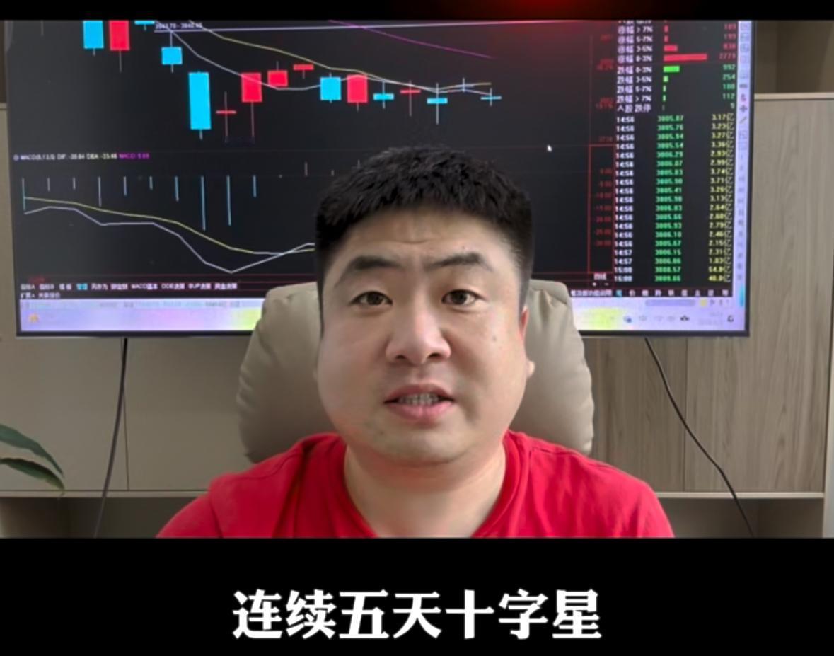 连续五天收出十字星，明天市场该往哪走？

连续五天十字星横盘震荡，明天市场究竟向