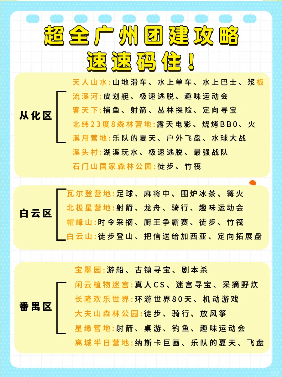 广州团建🔥超全爆火秋冬团建攻略‼️