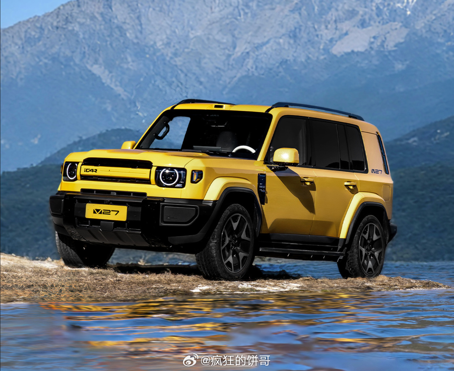 预热挺久的硬派方盒子车 iCAR V27确定将在3月13日上市，V23是纯电的，