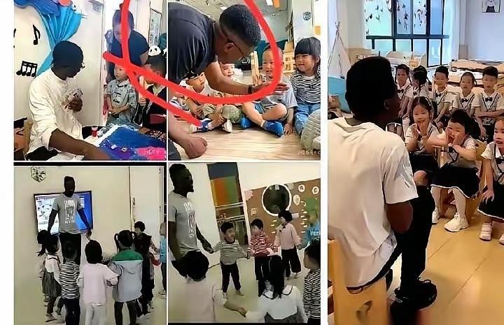 幼儿园老师队伍里杵着个黑皮肤的新面孔，当家长的脑子“嗡”一下就炸了！没等跟老师搭