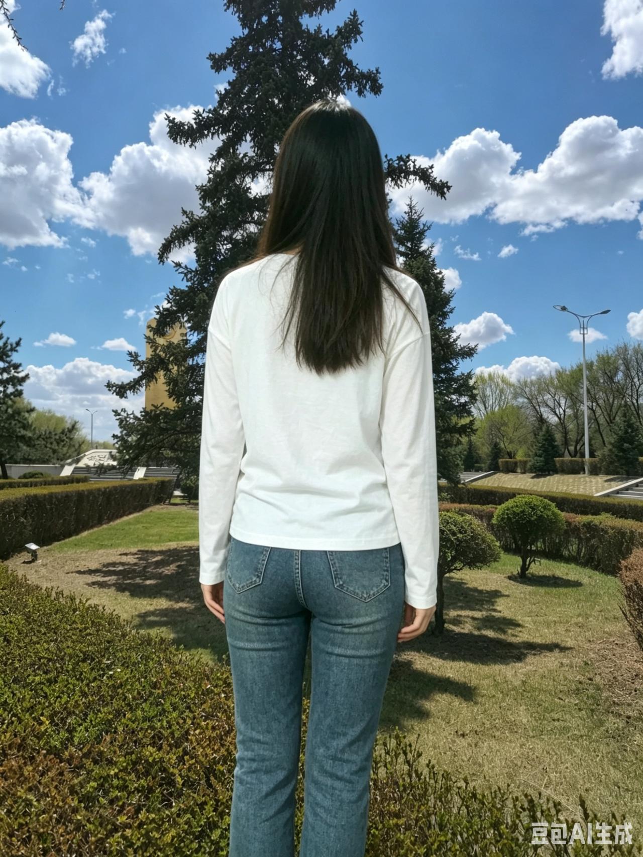 春草还带着去年的枯黄
新叶已经悄悄爬上枝桠
你背对着喧嚣
走向林间的安静
 ～