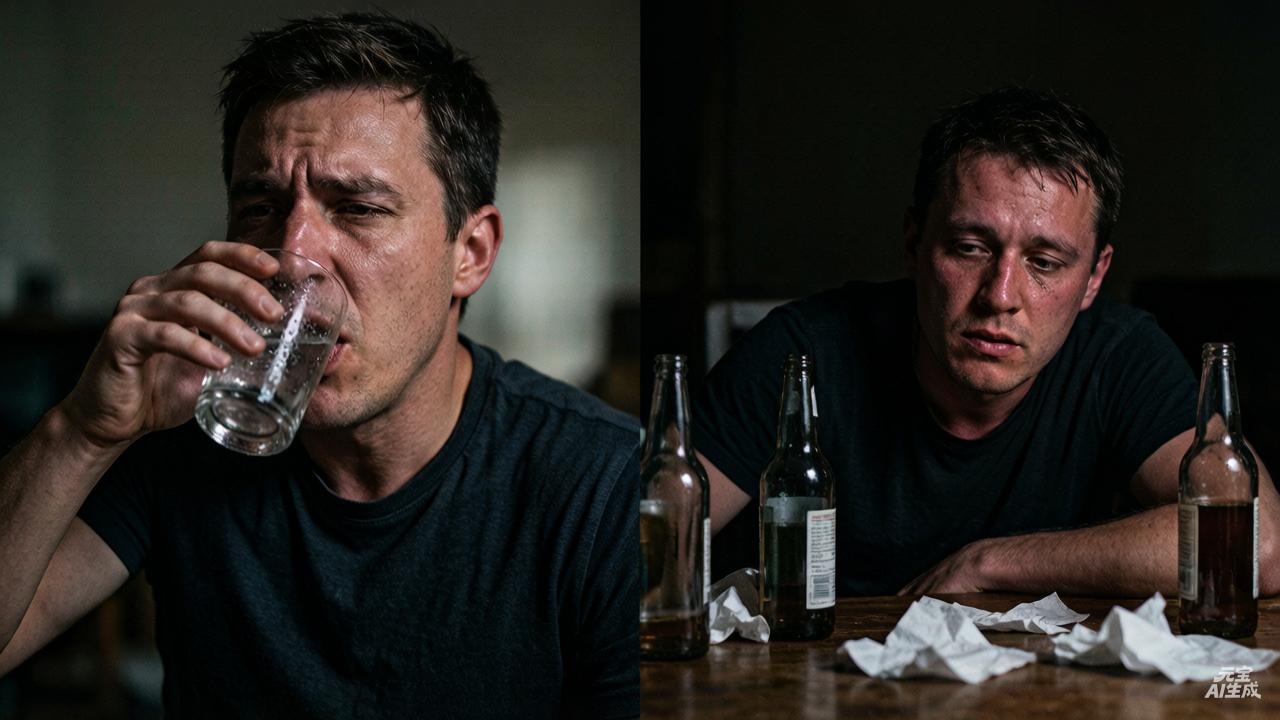 男子口渴误将酒精当水喝渴到极限随手端起杯子猛灌一口，下一秒整个人愣住——喝的不是