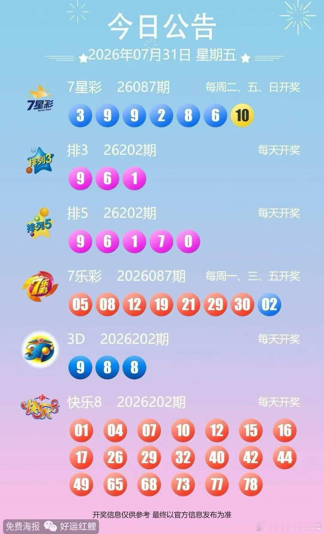 今晚开奖信息7月31日 永州