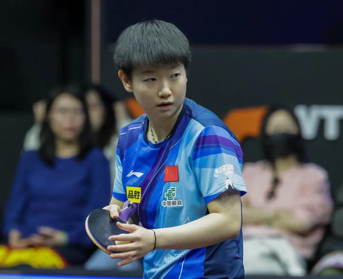女单决赛战果
孙颖莎🇨🇳4-1陈梦🇨🇳 ​​​
两位姑娘的表现都很棒，也