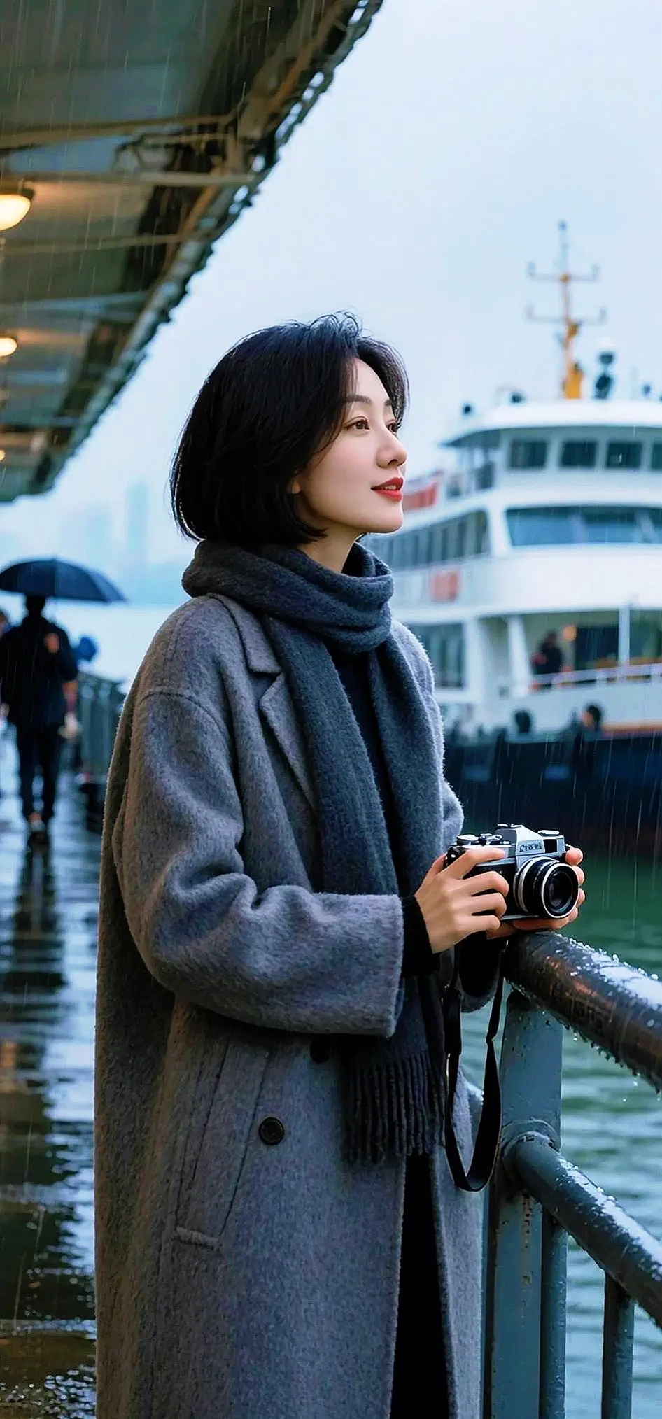 AI冷调码头电影感写真 ai创作全新升级 广告分成玩法达人伙伴计划