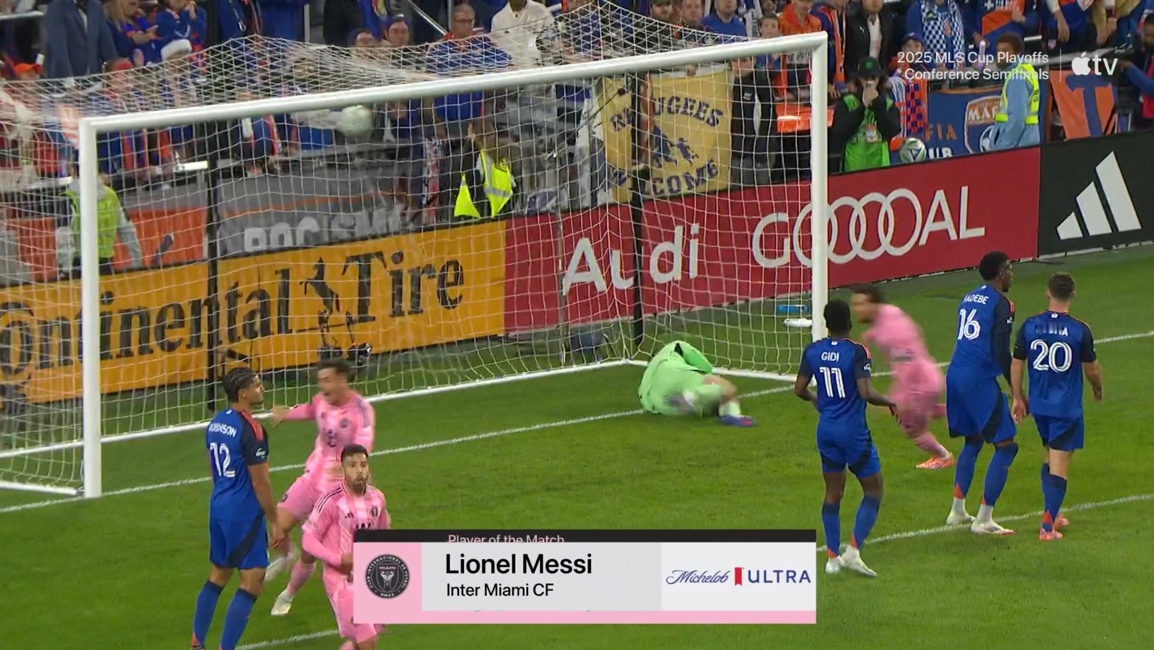 本场比赛最佳球员：梅西！