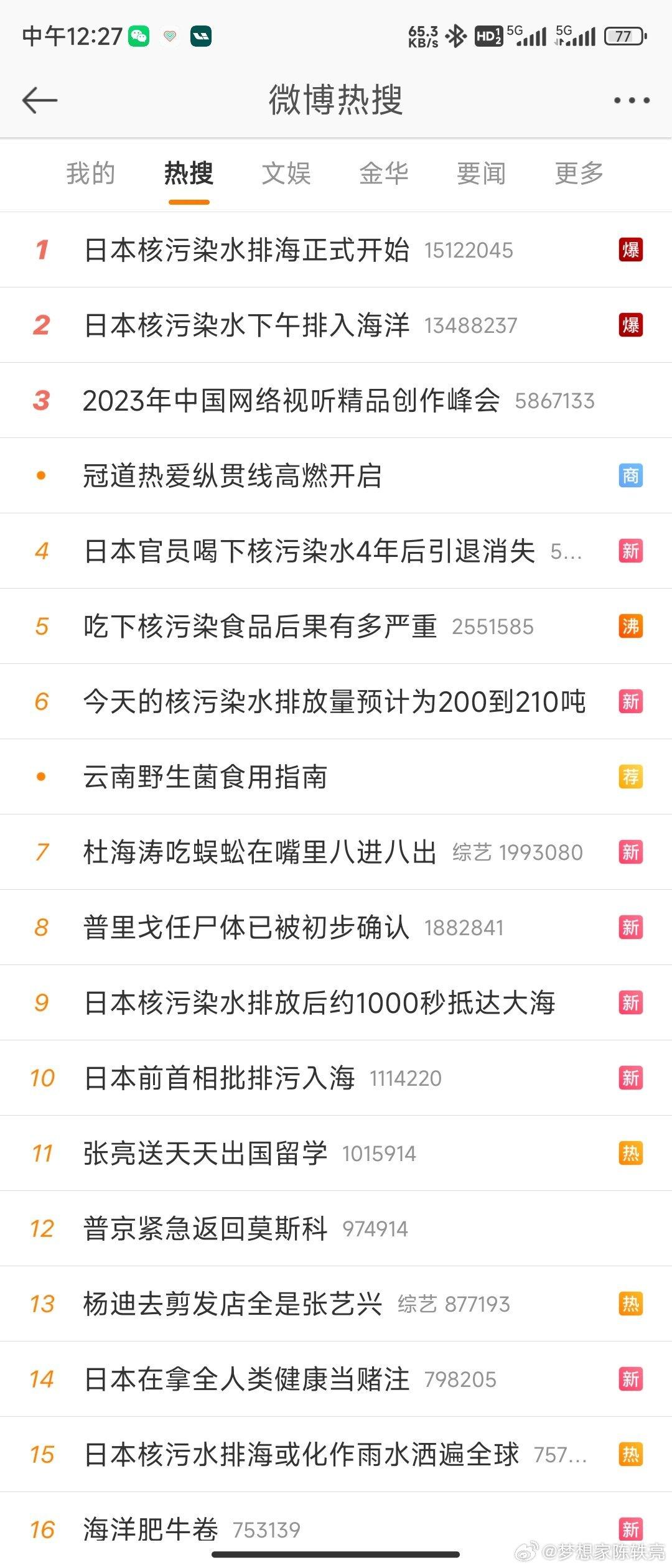 都在说日本排核污水了，民众恐慌效果有了。但是没有国家作出有效的反制措施啊。。。。