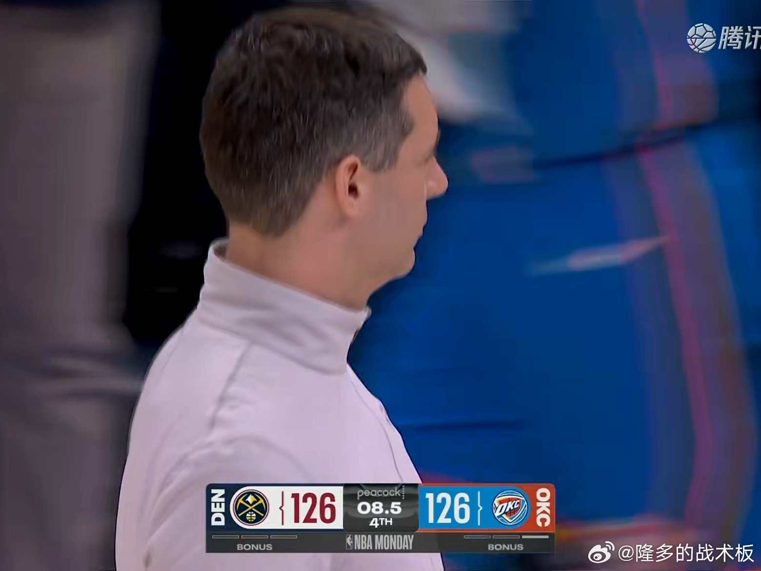 雷霆和掘金战成126-126，雷霆有绝杀机会！掘金vs雷霆