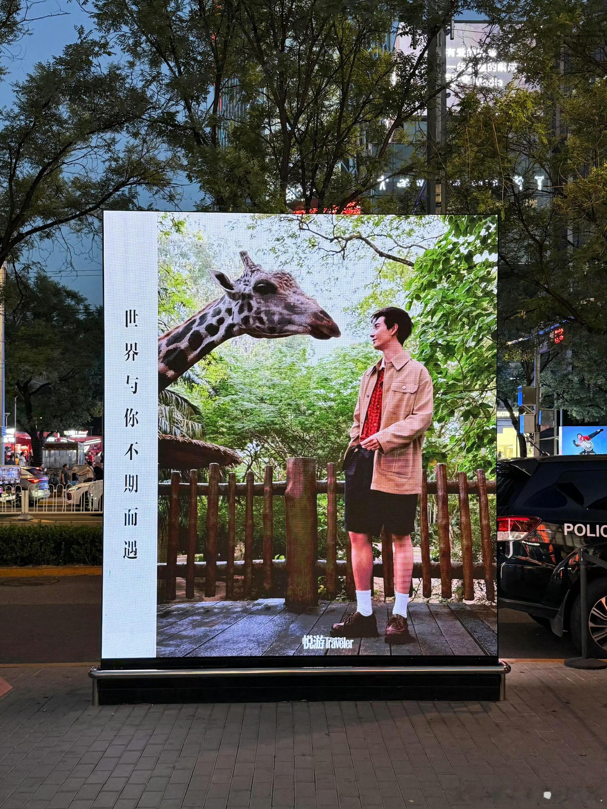 红掌开机悦游给陈星旭投的三里屯大屏阔气 帅气 局气，太好看了悦游不错能处，帅哥就