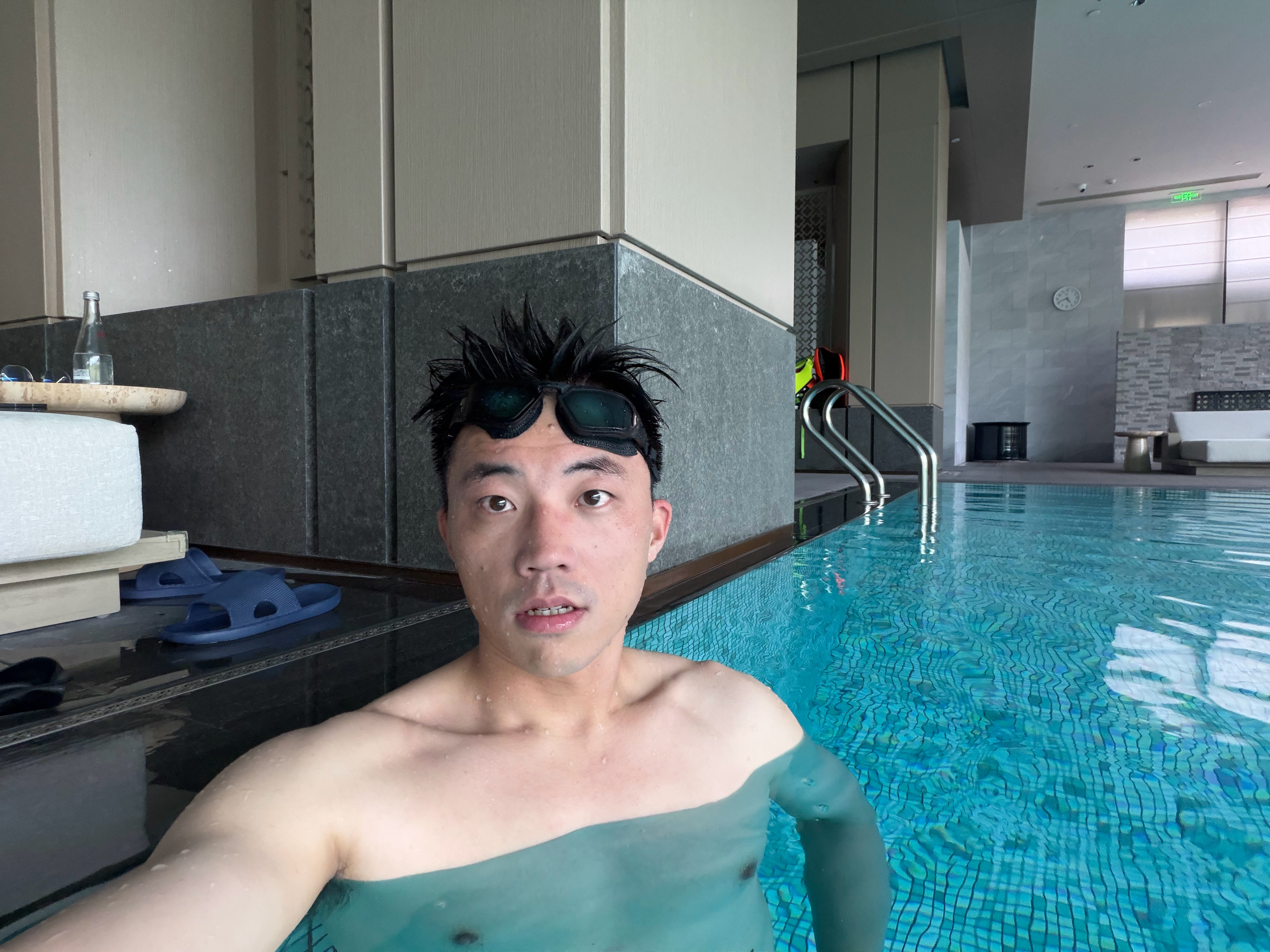 这么好的酒店，不游泳可惜了 