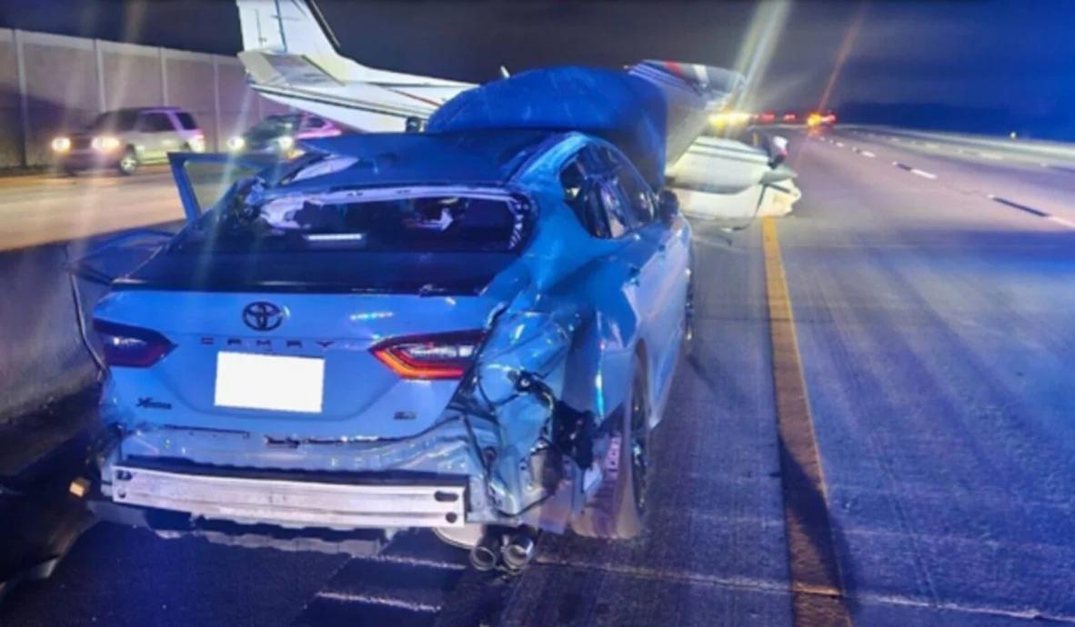 佛罗里达不养闲人？(佛州10日综合电)美国佛州日前发生罕见的飞机撞汽车事故!一架