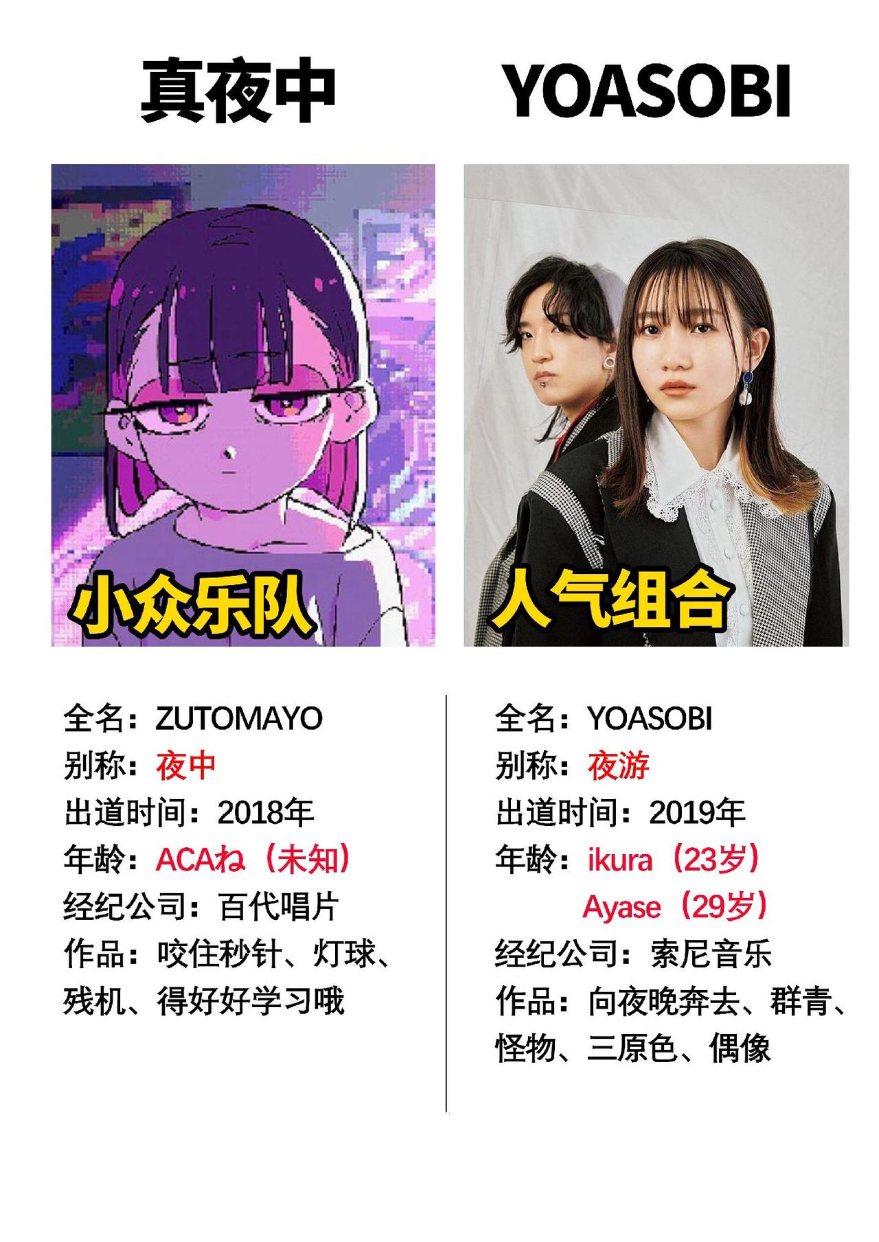 动漫圈很火的两个组合#数码科技 #yoasobi