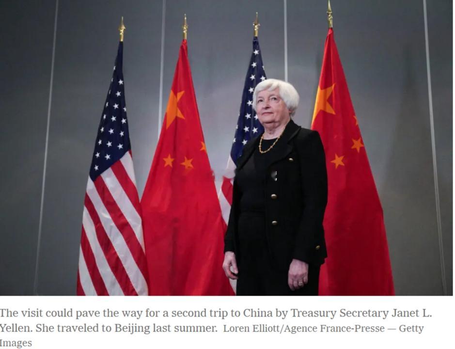 #美国财政部长将再次访问中国#2月6日据外媒报道，2月5日至2月6日，美国财政部