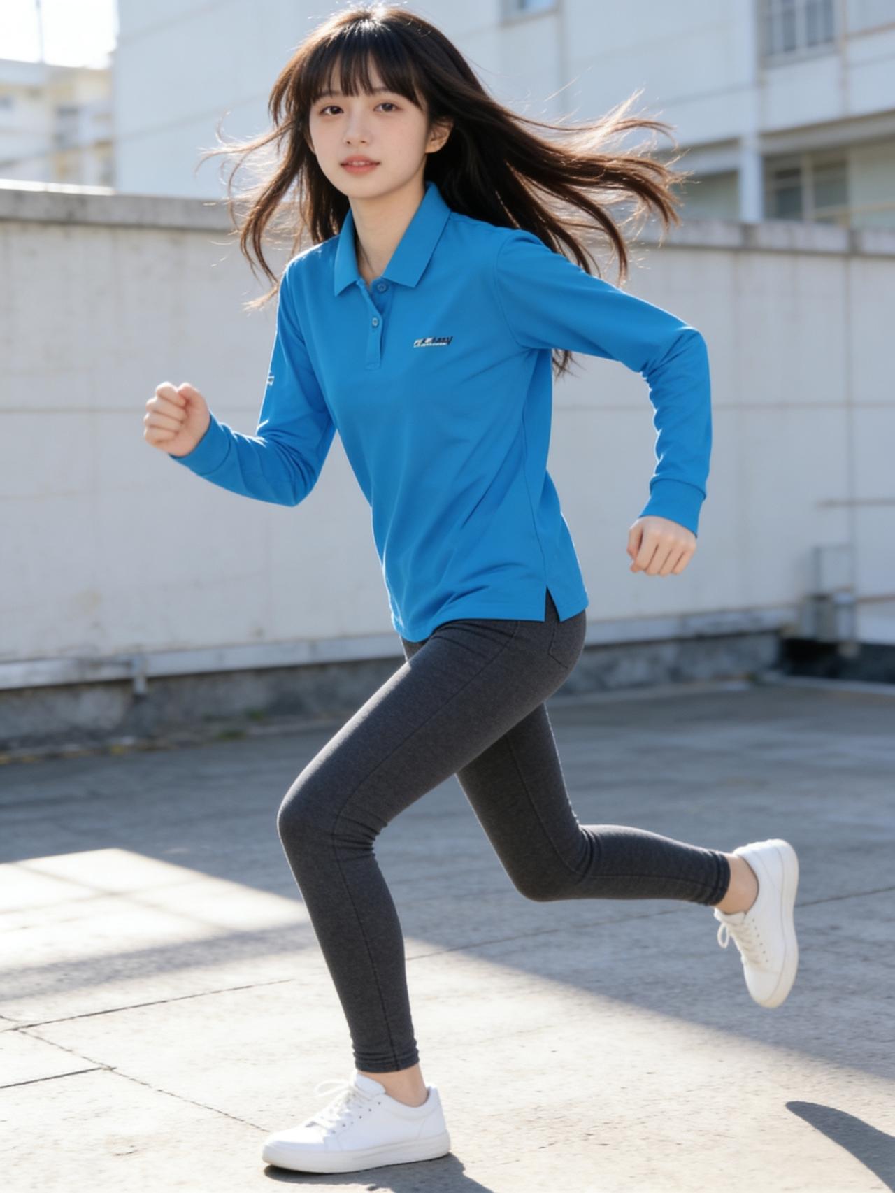 蓝色运动装 分享时尚穿搭心得 时尚