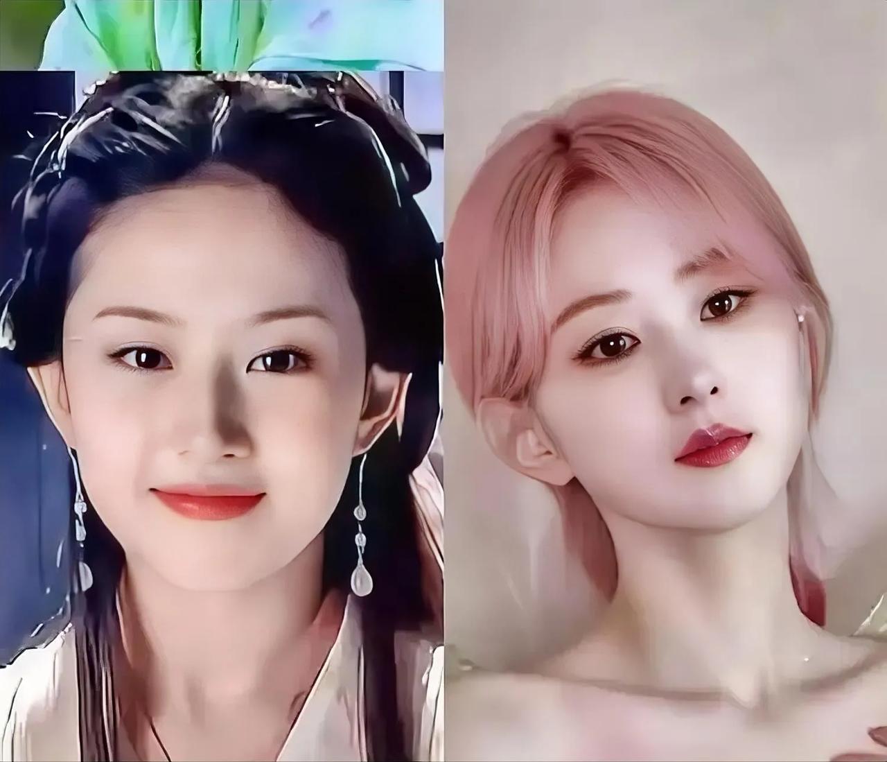 刘亦菲，赵丽颖，是化妆的原因吗？感觉两个人有点像，是不是越来越像？