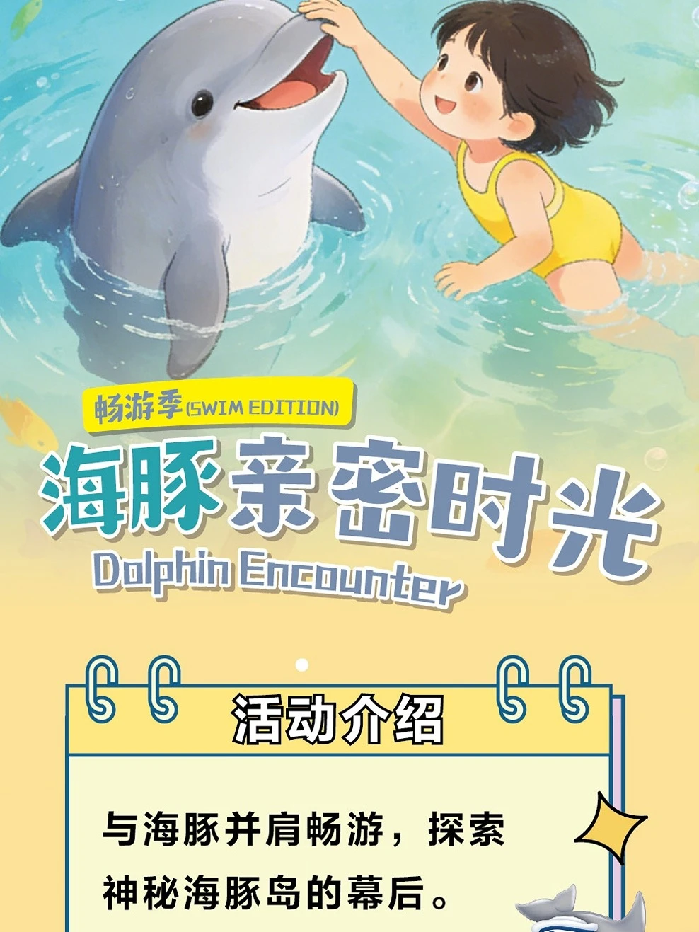 我们在海洋王国，和海豚交换了一个吻💦
