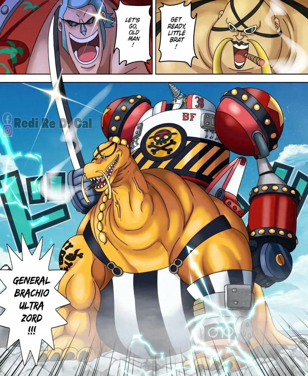 弗兰奇将军和他爸爸的融合技