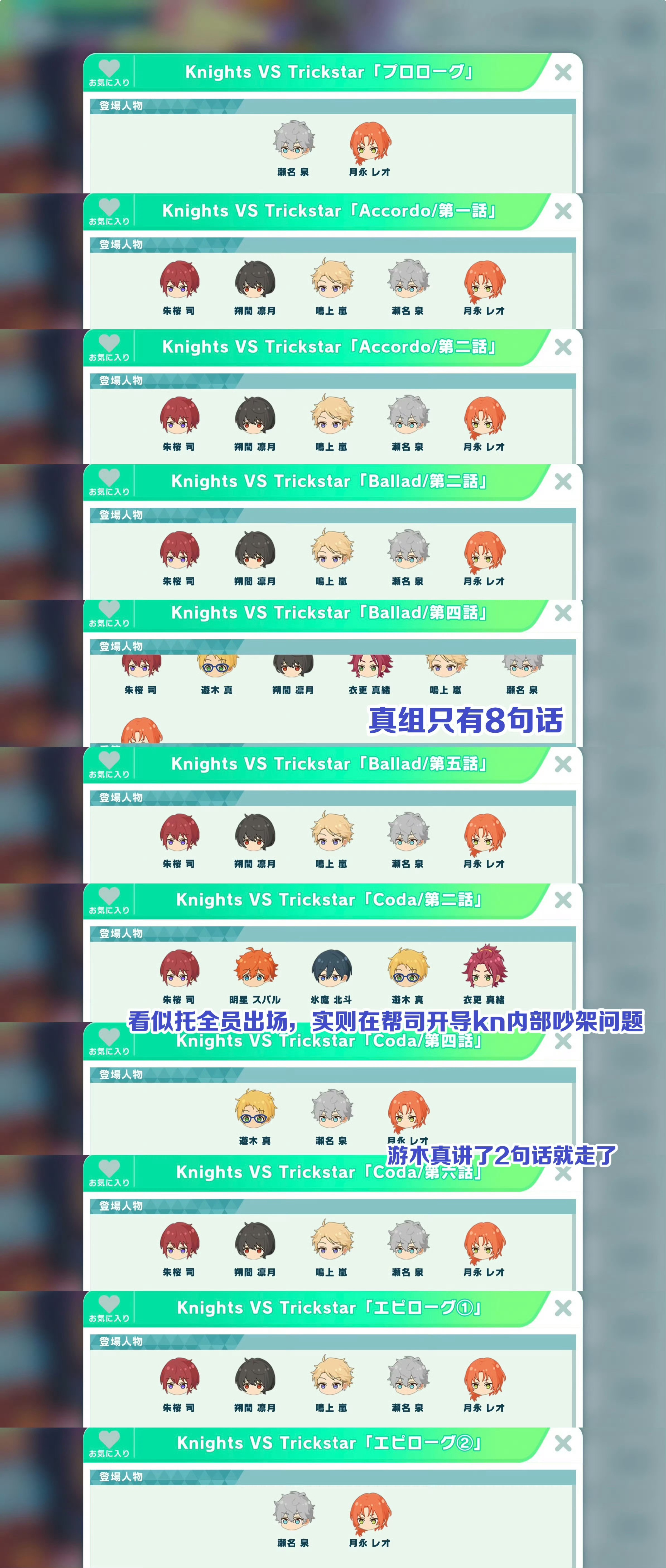 Knights vs Trickstar❌Knights箱活（with Tric