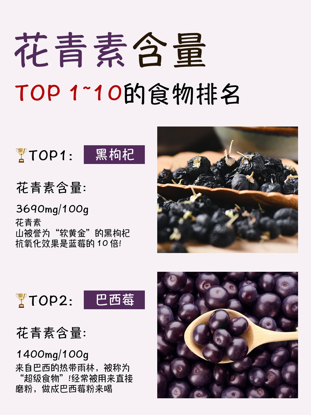 10种花青素高的食物🌈吃出美丽秘籍！