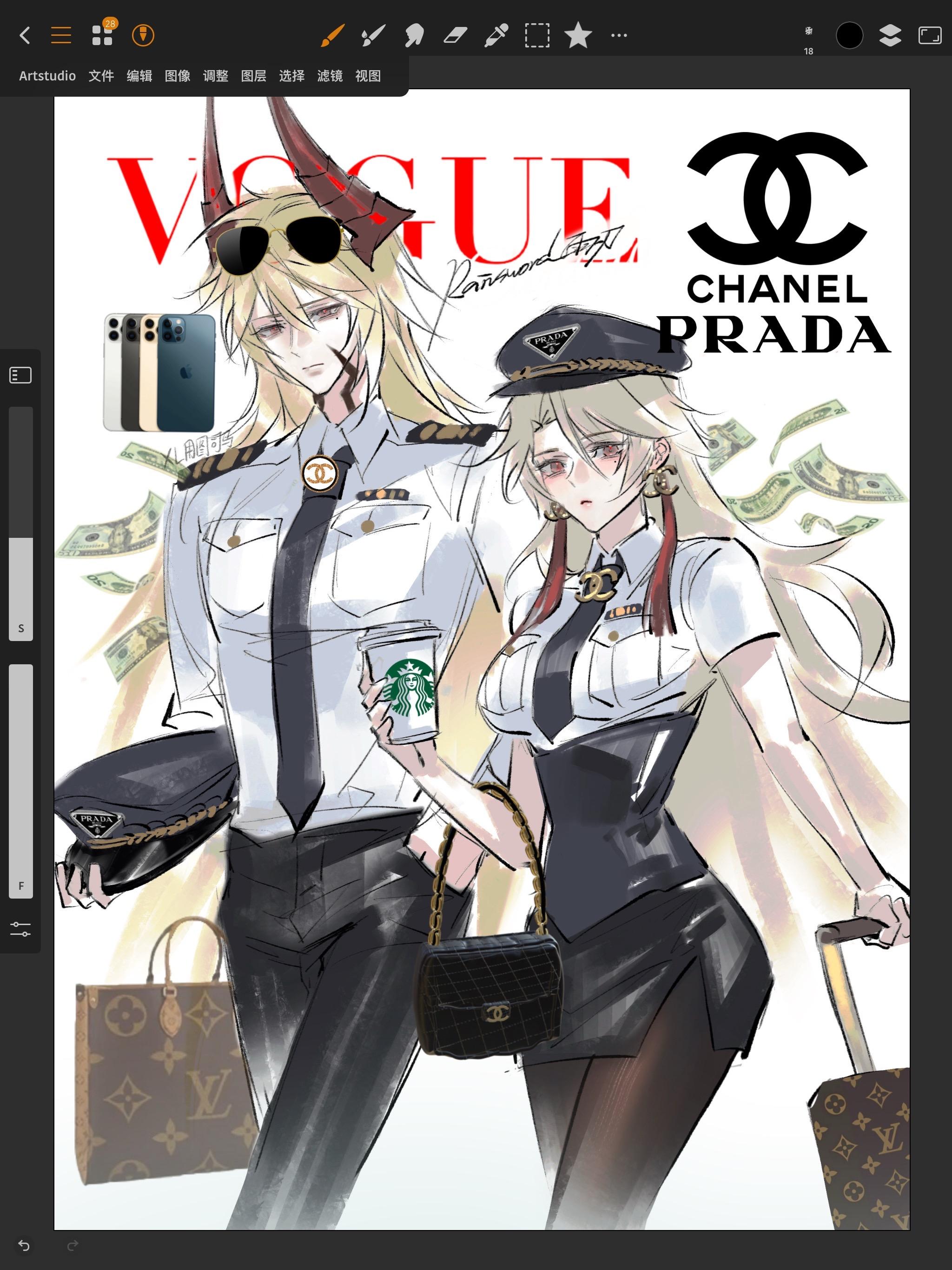 真正的男女神李信来了，小妹妹们再学学吧。两张参考图都是我做的谢谢！