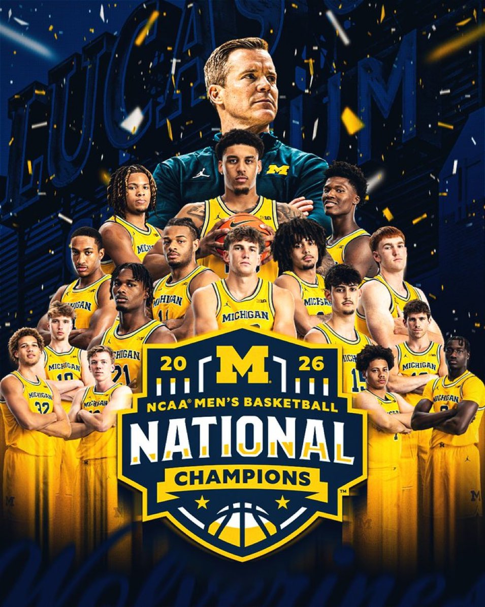 密歇根大学NCAA夺冠 恭喜密歇根大学69-63击败康涅狄格大学，夺得NCAA冠