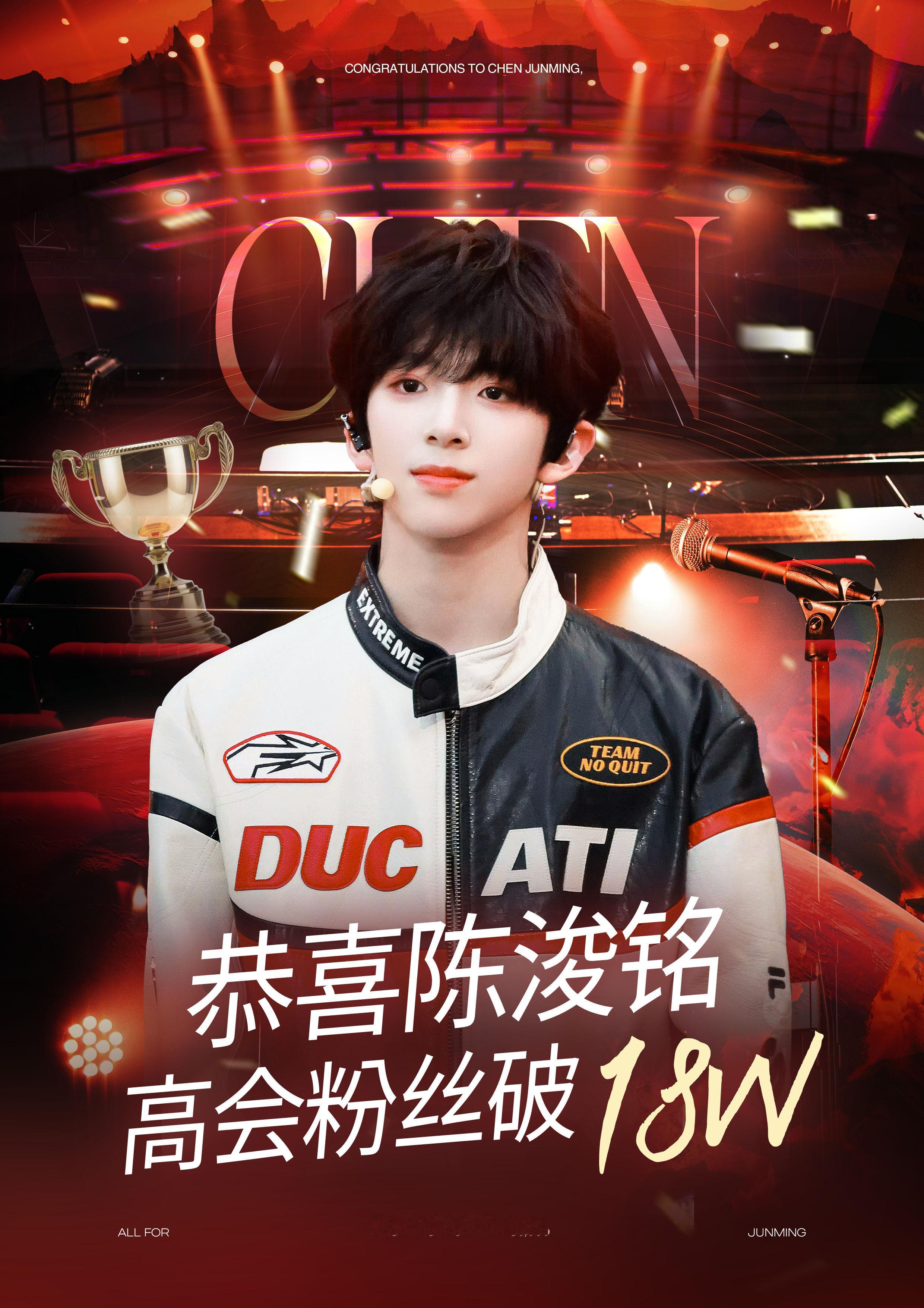 【陈浚铭】TF四代的荣耀实况 .陈浚铭 陈浚铭高会粉丝破18w了🐮👍 