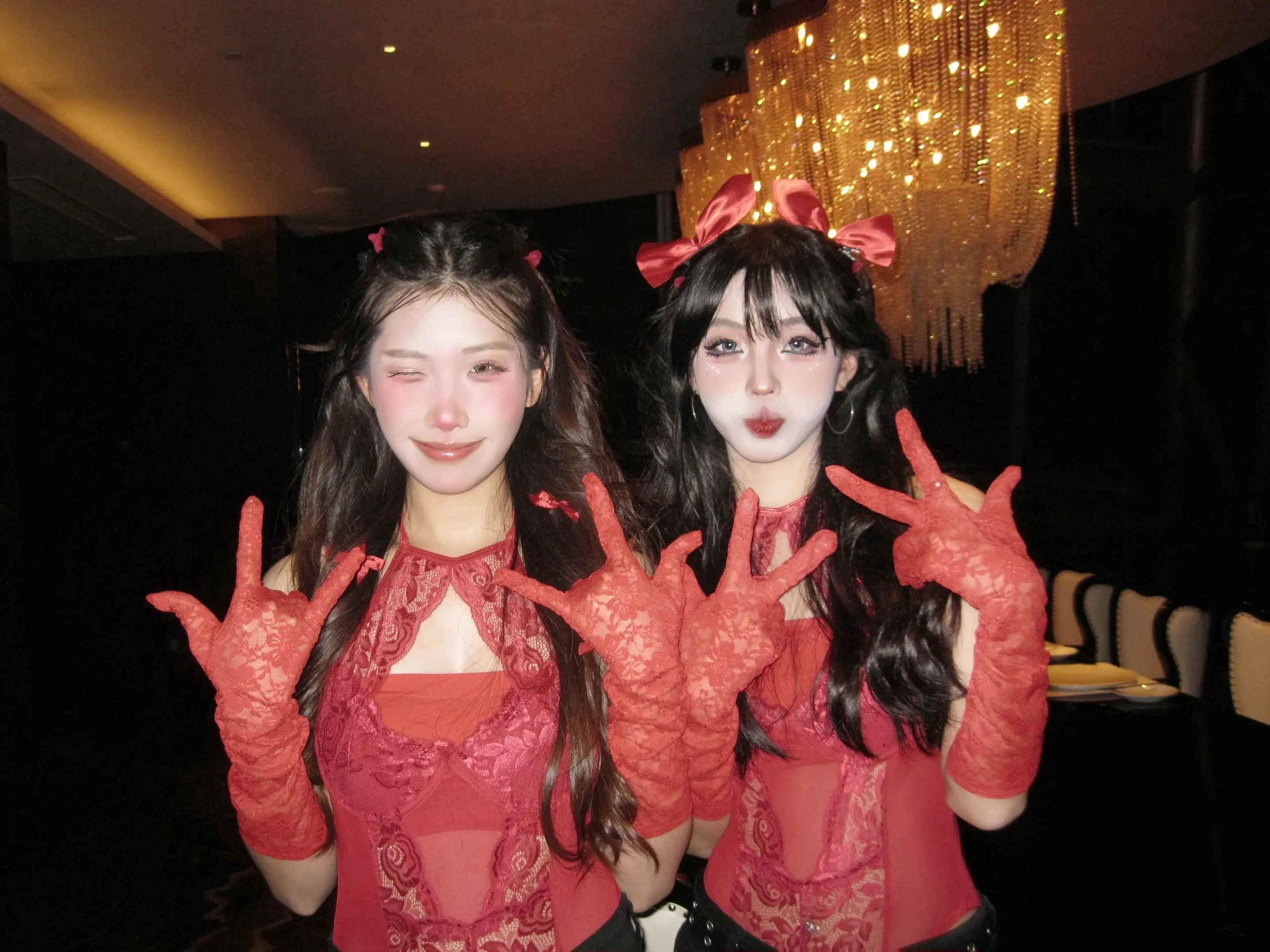 公主们的氛围感合照