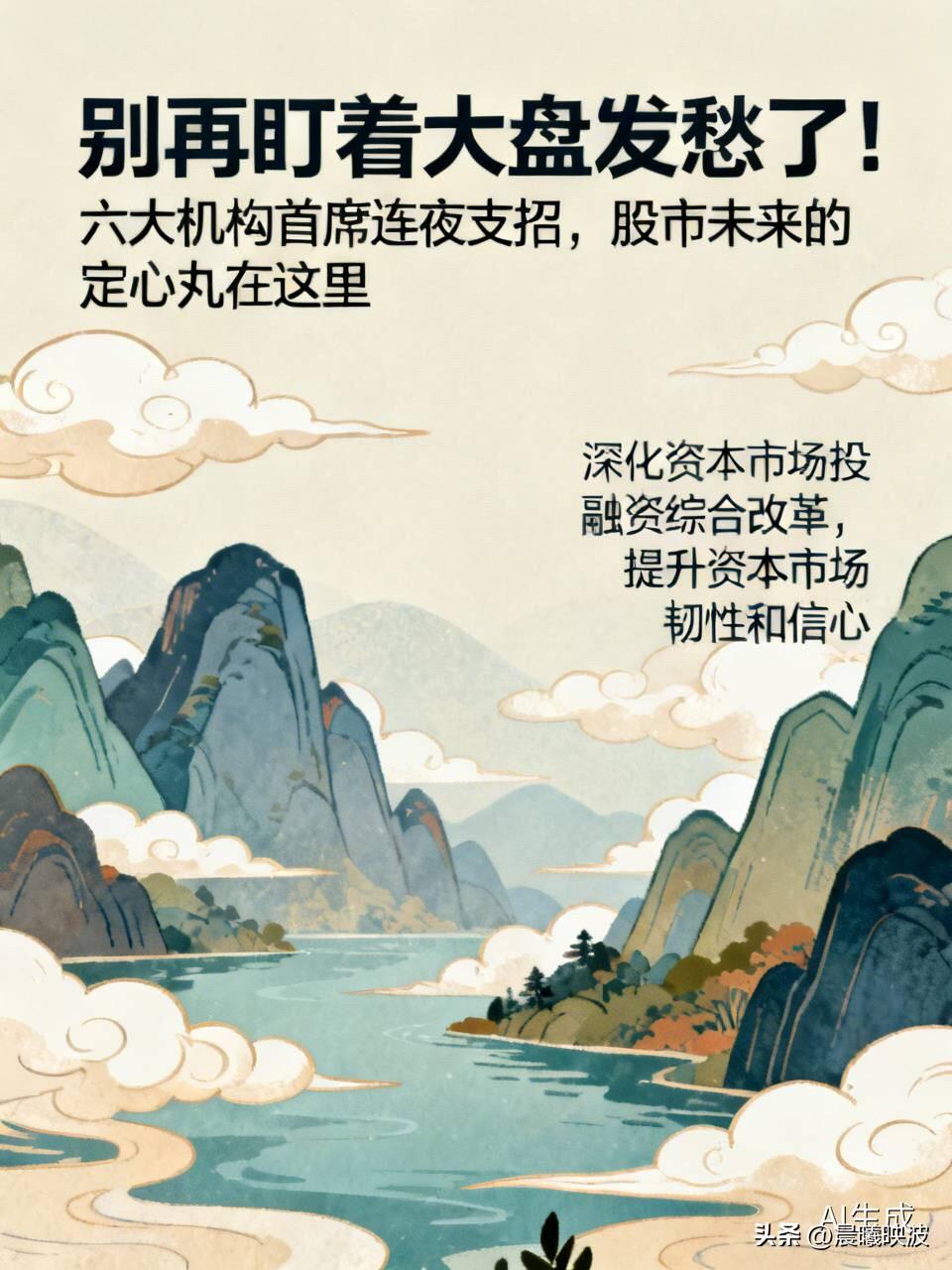 别再盯着大盘发愁了！
六大机构首席连夜支招，股市未来的定心丸在这里

  最近这