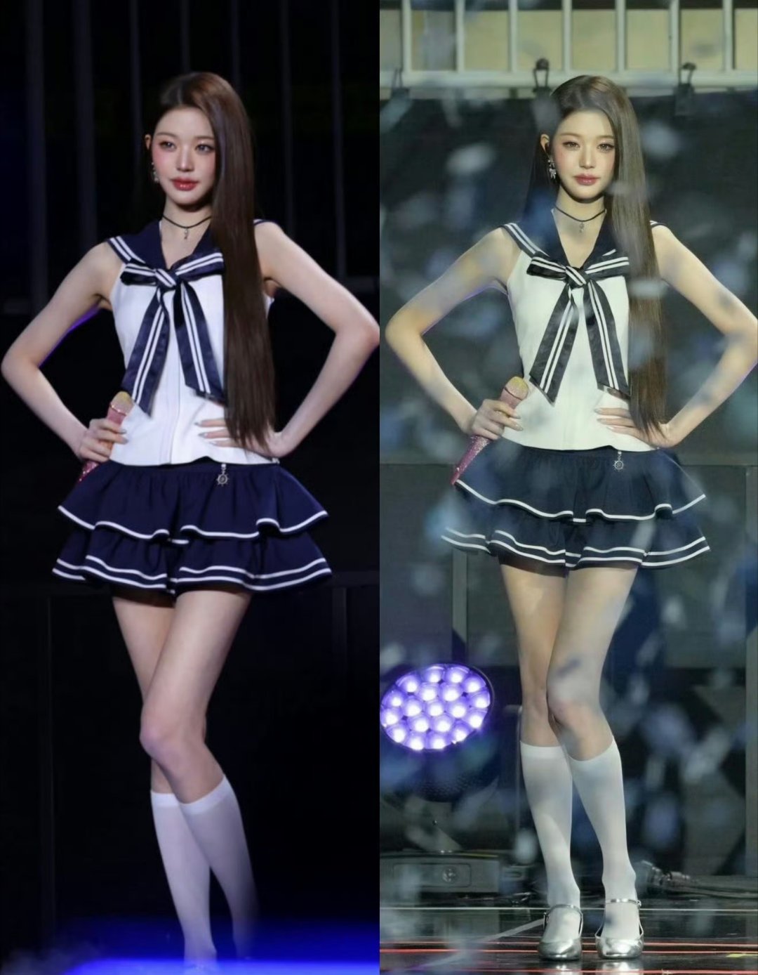 张元英水手服这身材比例 我真的羡慕了我最大的愿望就是减肥成功 成为身材最好的