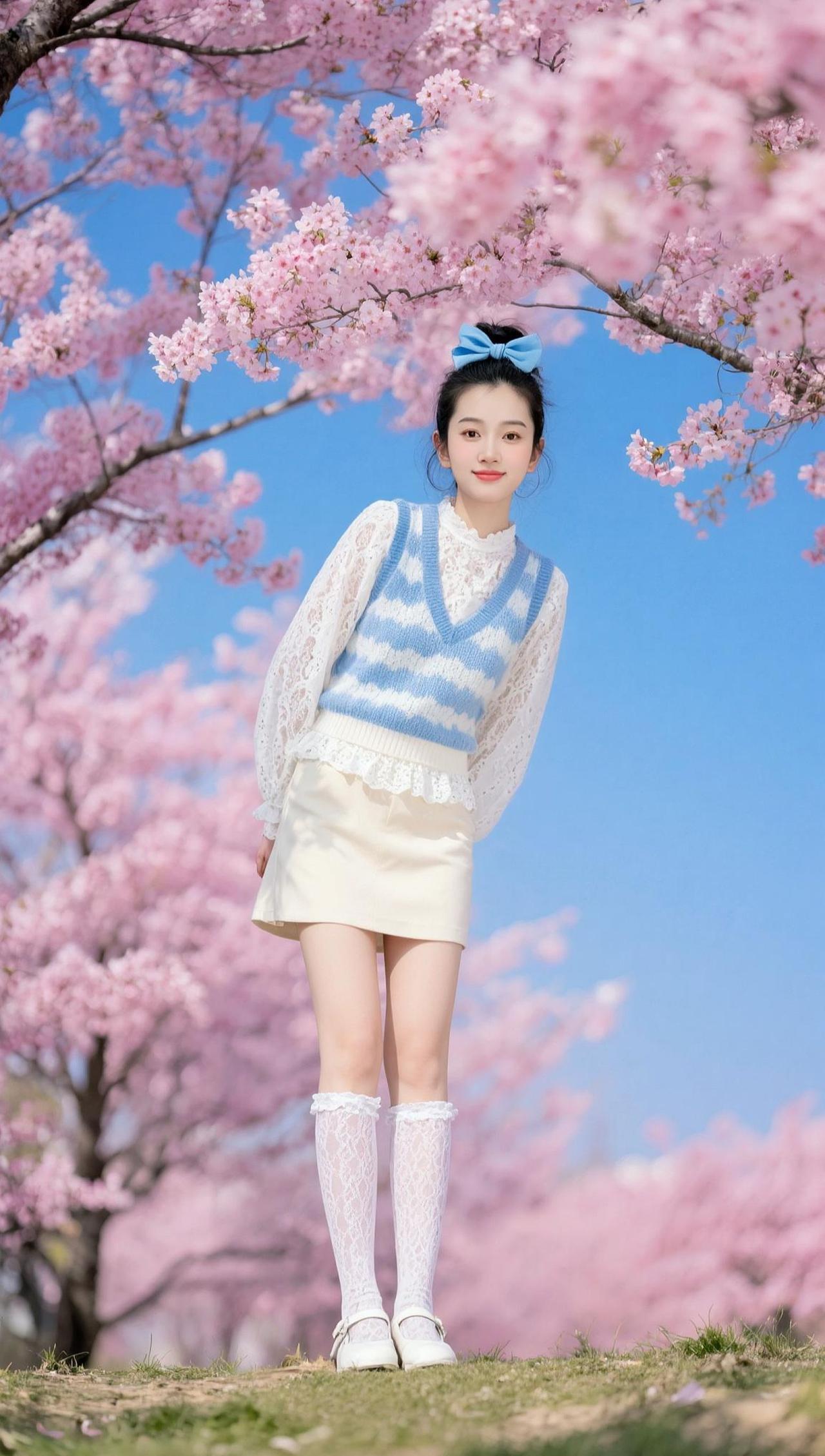 AI樱花甜美照 随变ai随便玩 抖音玩法合伙人计划