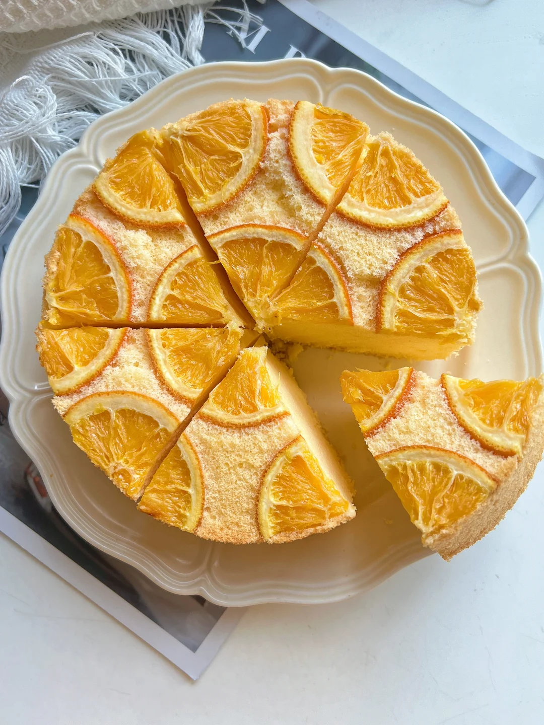 再发一次！被赞了上万次的橙子戚风蛋糕！！
