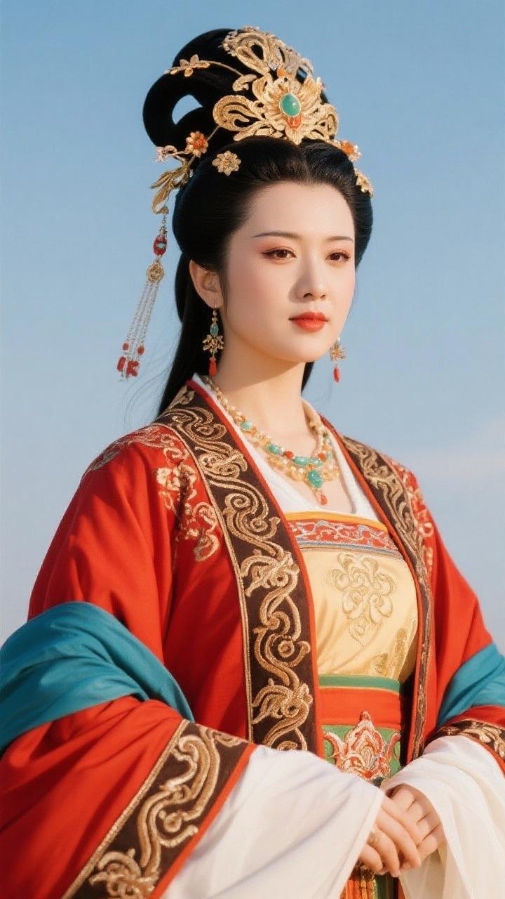 王昭君：和亲前夜，画师毛延寿正偷偷在她的画像上加颗痣——她照了照铜镜，把胭脂抹得