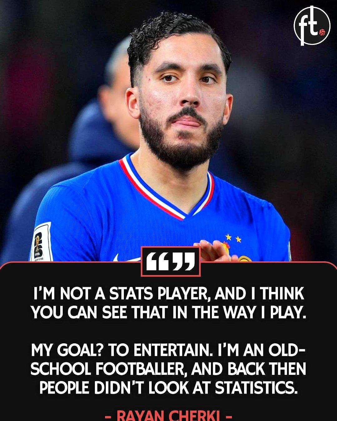 里昂中场切尔基最近说，他踢球不为数据，就为让观众看得爽——典型的老派球员思路。数