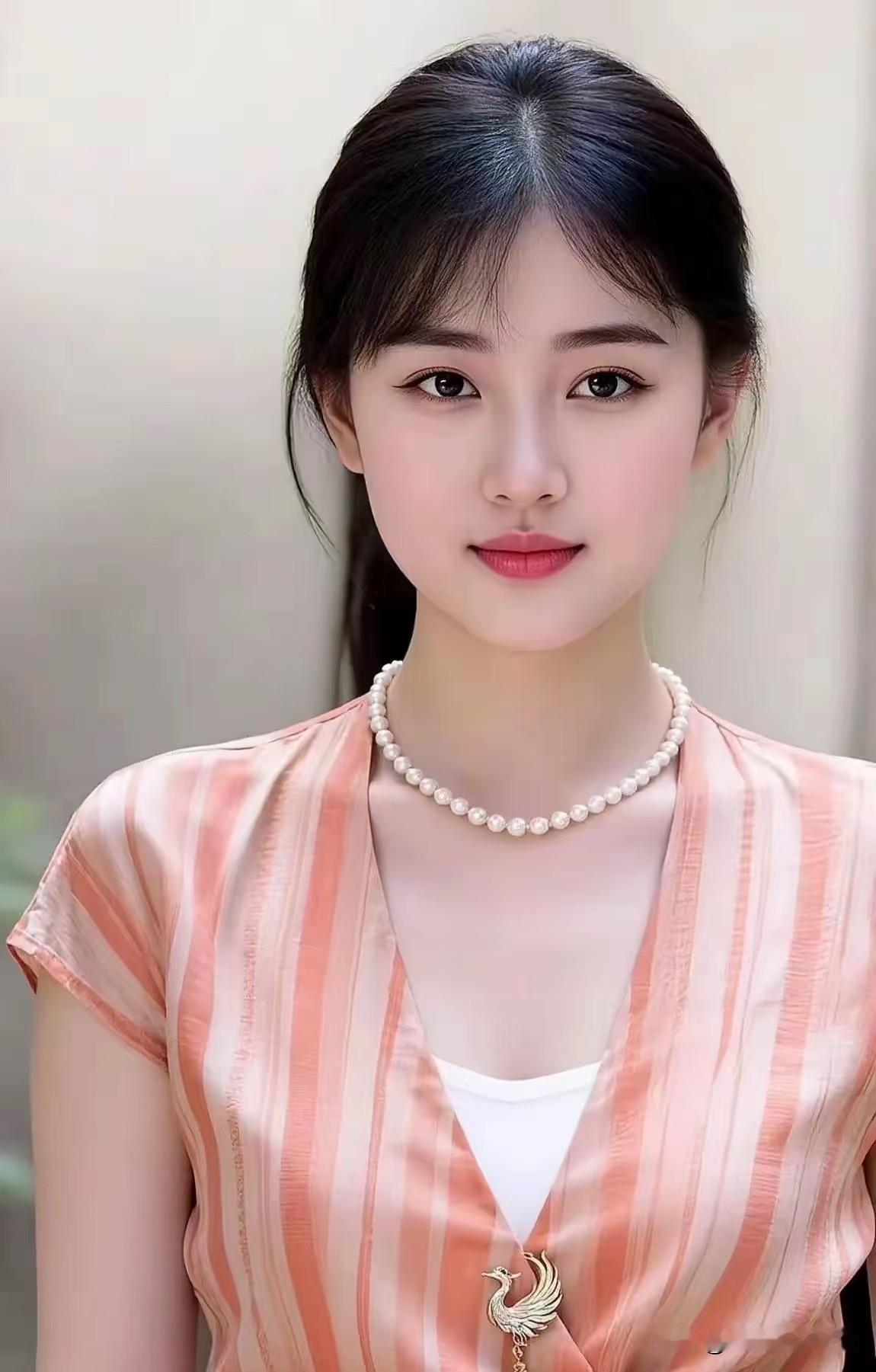 如梦令·静婉
 
眉黛轻含清盼，眸里春光浅浅。
珠玉衬芳颜，一派温柔娴善。
凝看