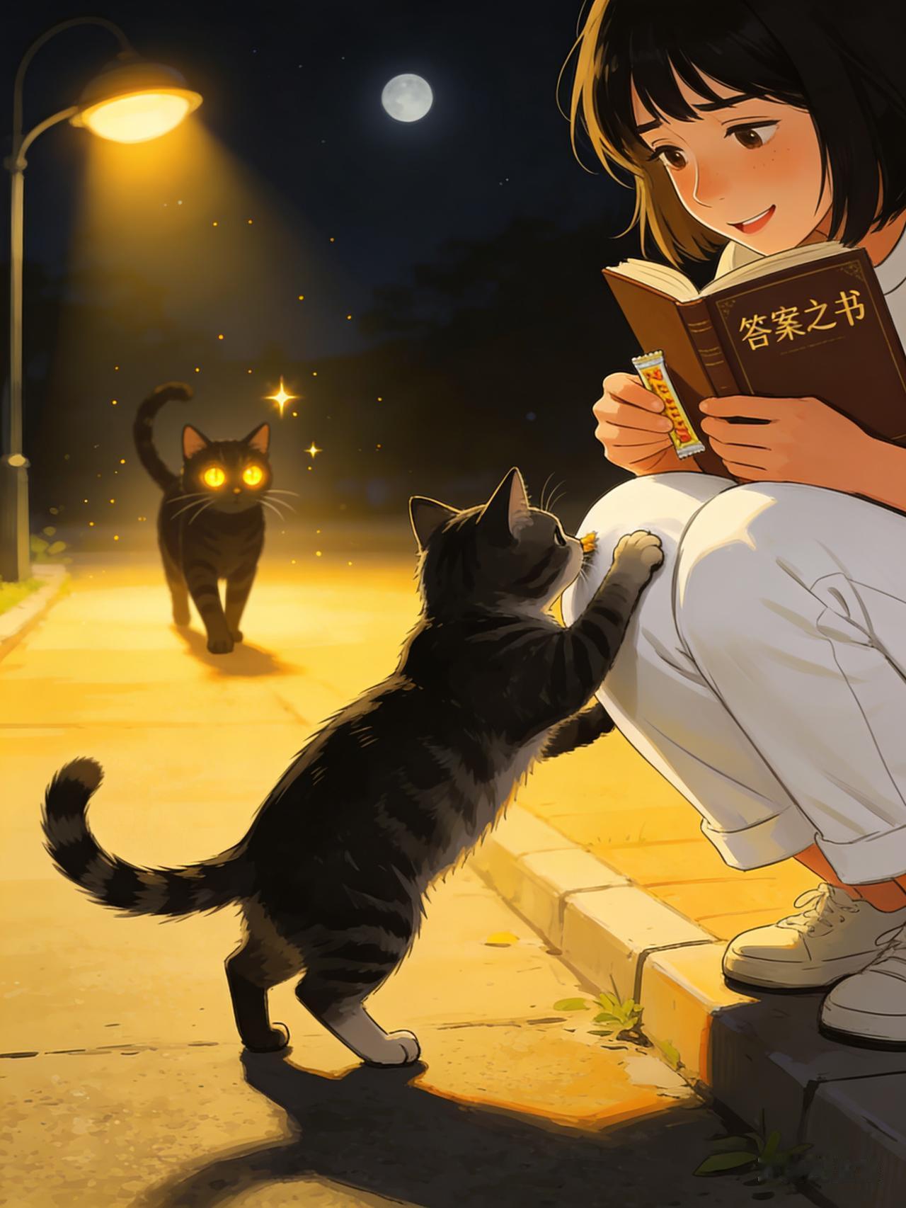 我蹲在路边捧着答案之书📖，心里揣着纠结的问题，翻来翻去也不安心。
 
直到一声