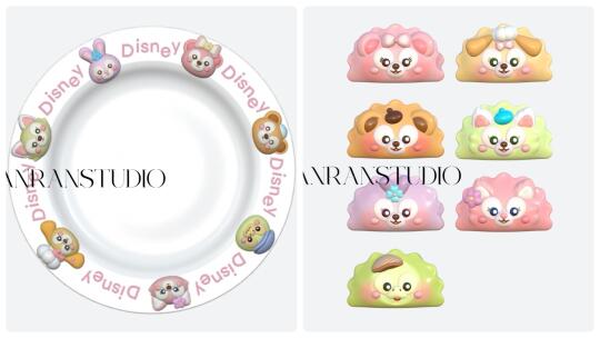 迪斯尼系列一盘饺子【硅胶模具】