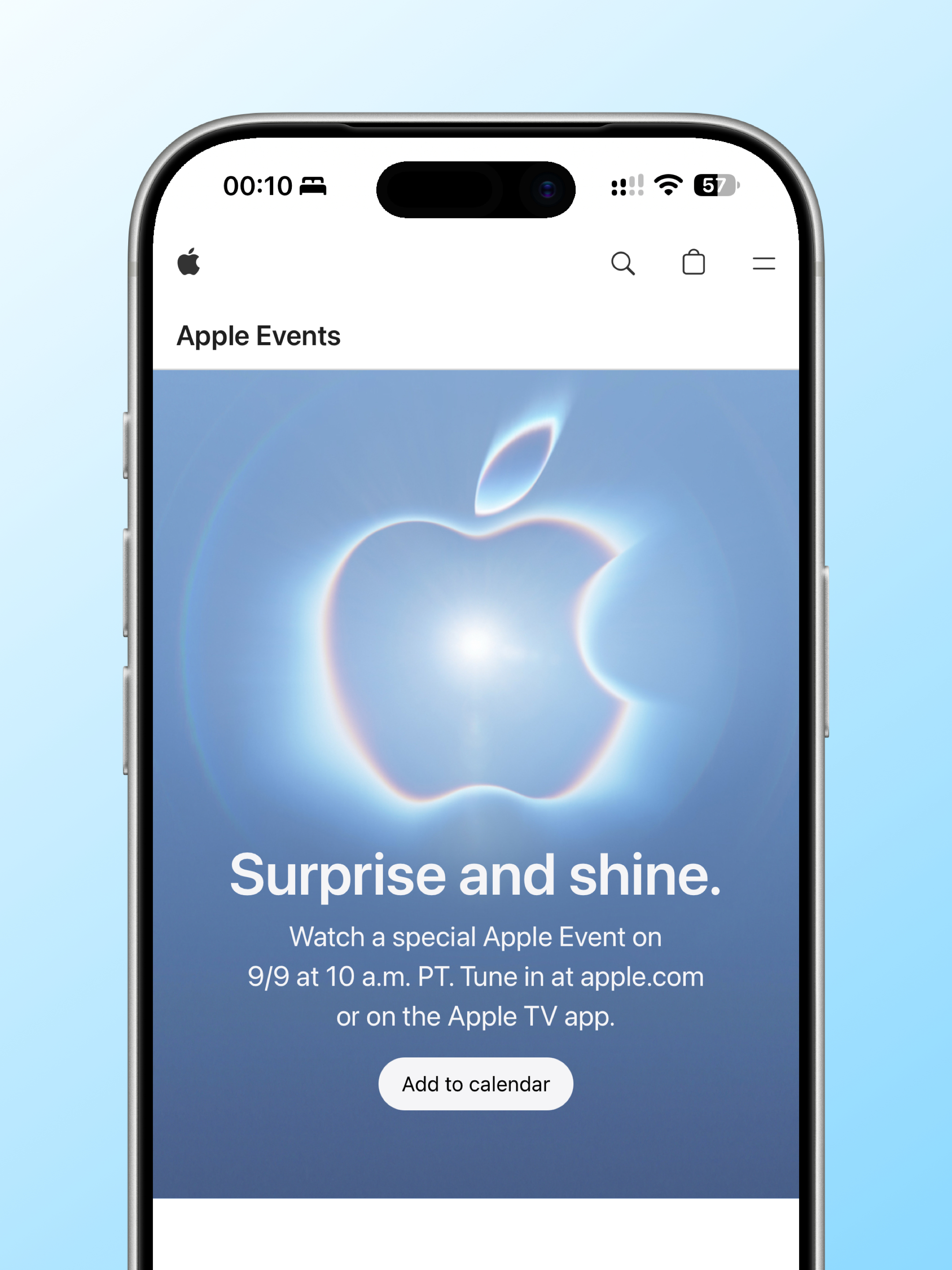 Apple秋季新品邀请函 ​​​