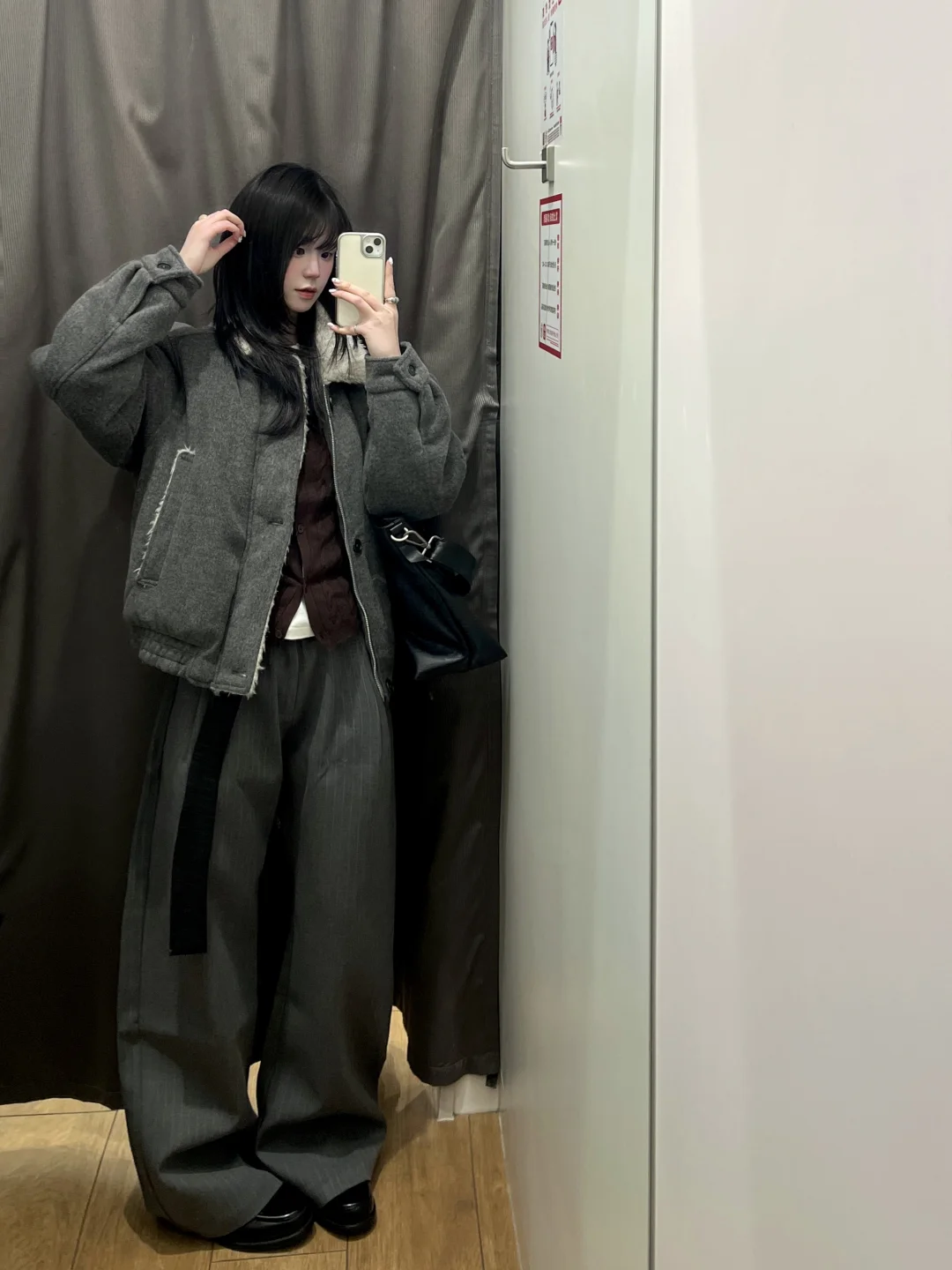 优衣库高智感叠穿这块🥹格雷系灰好lemaire