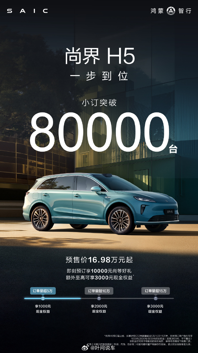 老汽车企业操守，小定还刻意强调下，尚界[强][强]尚界H5大v聊车 ​​​