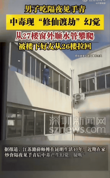 离谱！男子买了见手青独自在家烹饪，配着酒吃完后产生了强烈的幻觉，疑似听见亲人让他