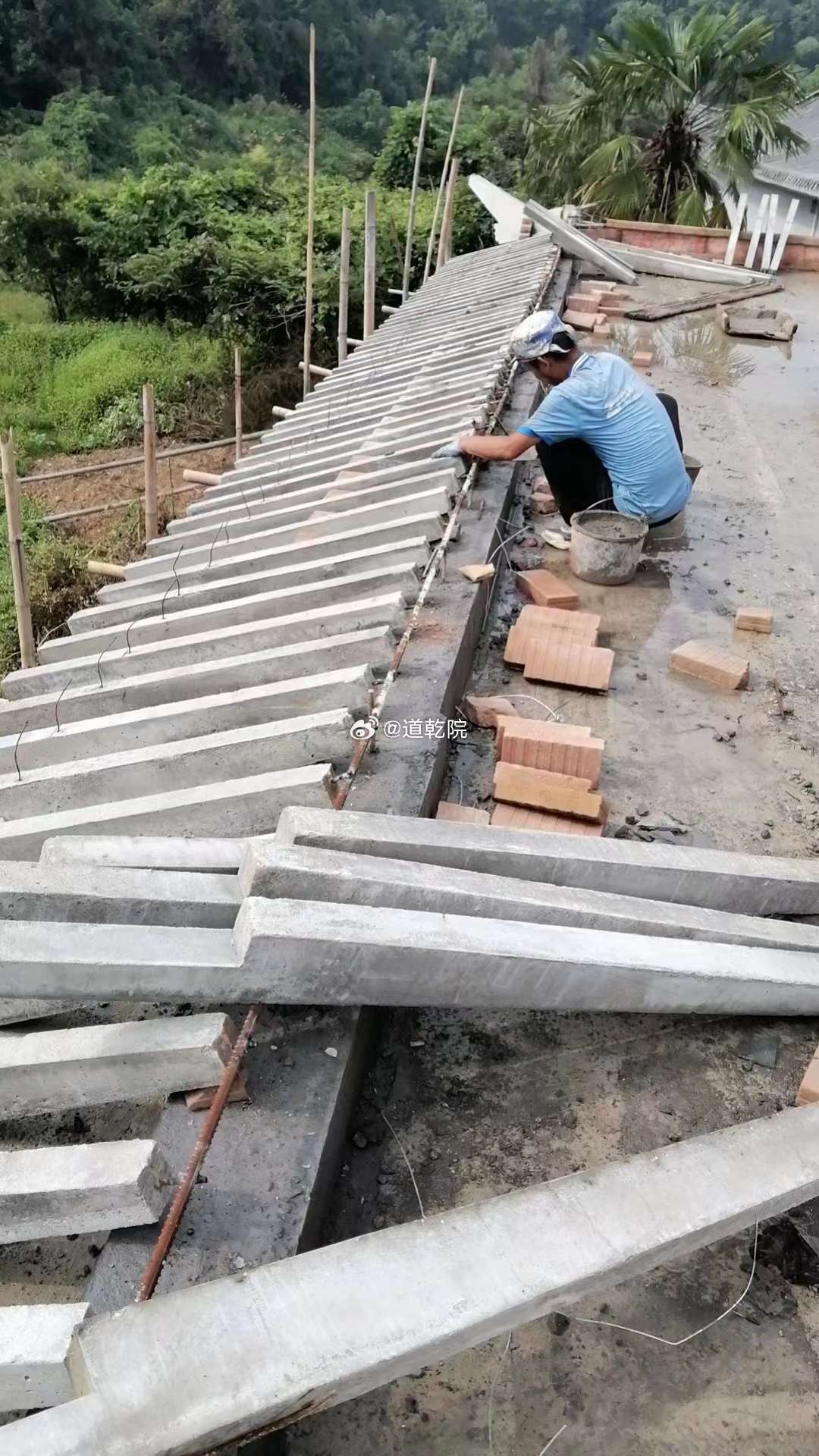 普福观工程最新进度第三栋预计国庆前后启用接下来就是一个四合院感谢各位道友合力建庙