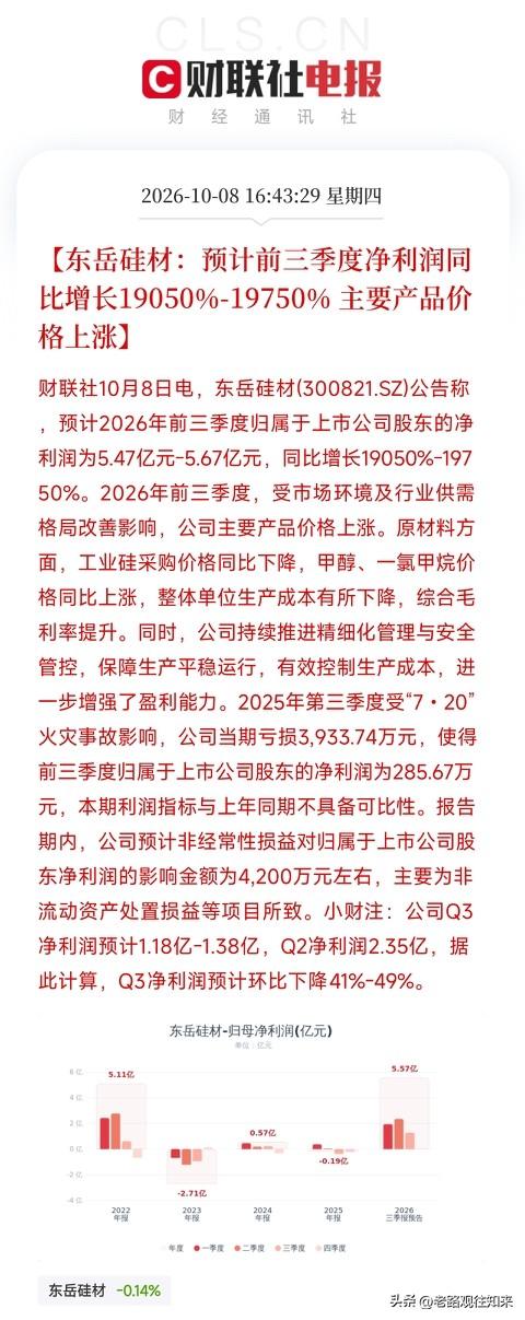 下午4点半，一条业绩预告弹出来，让市场有了新的叙事

不是芯片，不是算力，而是东